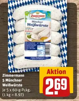 REWE Zimmermann münchner weißwürste Angebot