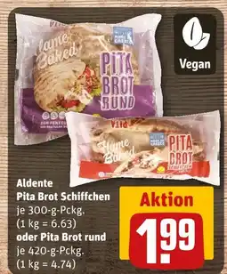 REWE Aldente pita brot schiffchen Angebot