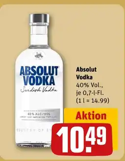 REWE Absolut vodka Angebot
