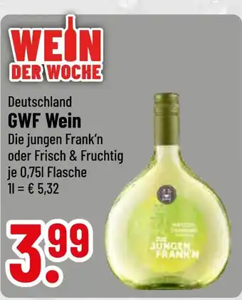 trinkgut Gwf wein die jungen frank’n oder frisch & fruchtig Angebot