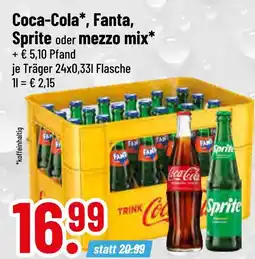 trinkgut Coca-cola coca-cola, fanta, sprite oder mezzo mix Angebot
