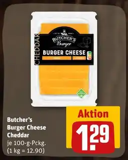 REWE Butcher's burger burger cheese cheddar Angebot