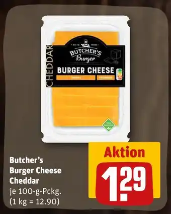 REWE Butcher's burger burger cheese cheddar Angebot
