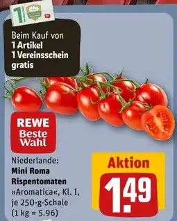 REWE Rewe beste wahl mini roma rispentomaten „aromatica“ Angebot