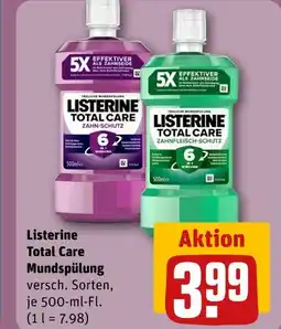 REWE Listerine total care mundspülung Angebot