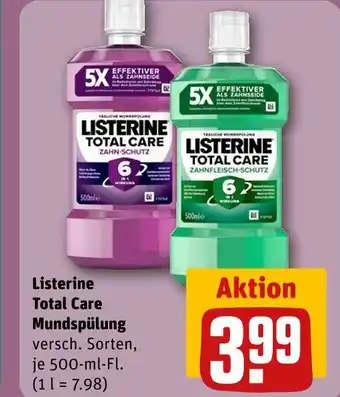 REWE Listerine total care mundspülung Angebot