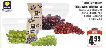 nah & gut Edeka herzstücke tafeltrauben hell oder rot Angebot
