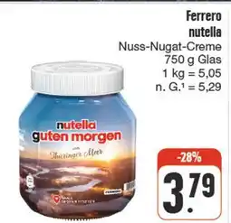nah & gut Ferrero nutella Angebot