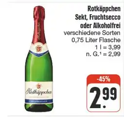 nah & gut Rotkäppchen sekt, fruchtsecco oder alkoholfrei Angebot