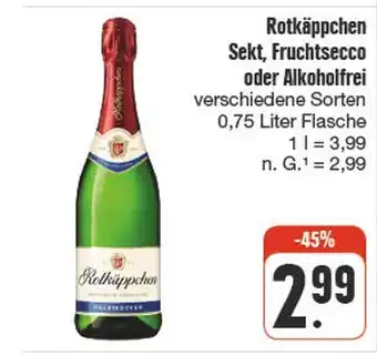 nah & gut Rotkäppchen sekt, fruchtsecco oder alkoholfrei Angebot