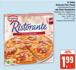 nah & gut Dr. oetker ristorante pizza, piccola oder bistro flammkuchen Angebot