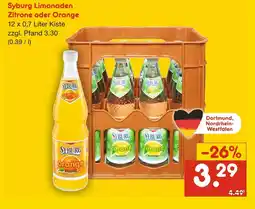 Netto Marken-Discount Syburg limonaden zitrone oder orange Angebot