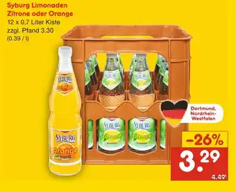 Netto Marken-Discount Syburg limonaden zitrone oder orange Angebot