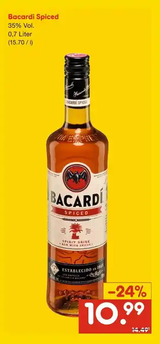 Netto Marken-Discount Bacardi spiced rum Angebot