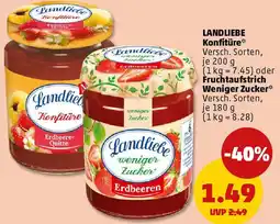 PENNY LANDLIEBE Konfitüre oder Fruchtaufstrich Weniger Zucker Angebot