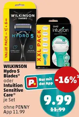 PENNY WILKINSON Hydro 5 Blades oder Intuition Sensitive Care Angebot
