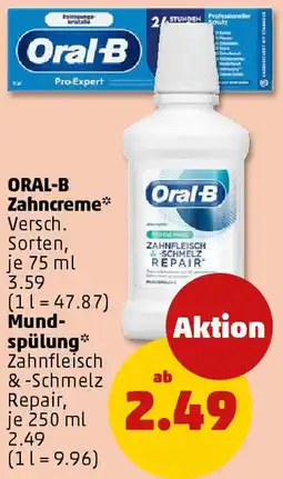 PENNY ORAL-B Zahncreme oder Mundspülung Angebot