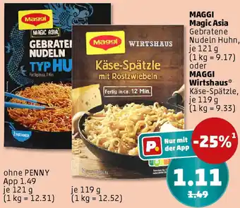 PENNY MAGGI Magic Asia oder MAGGI Wirtshaus Angebot
