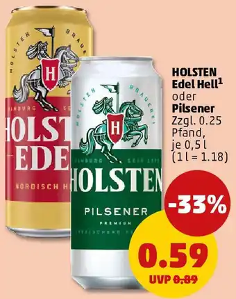 PENNY HOLSTEN Edel Hell oder Pilsener Angebot