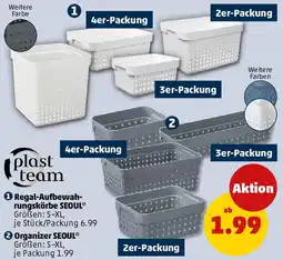 PENNY Plast team Regal-Aufbewahrungskörbe SEOUL Angebot