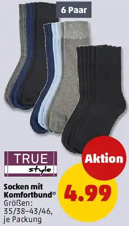 PENNY TRUE style Socken mit Komfortbund Angebot