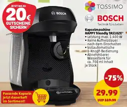 PENNY BOSCH Kapselmaschine HAPPY friendly TAS102E Angebot