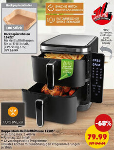 PENNY KOCHWERK Doppelstock-Heißluftfritteuse 15305 Angebot