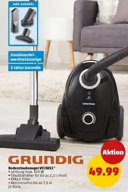 PENNY GRUNDIG Bodenstaubsauger VCC3851 Angebot