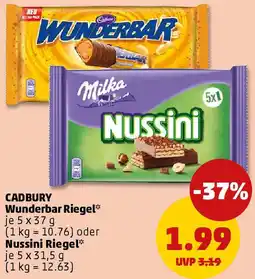 PENNY CADBURY Wunderbar Riegel oder Nussini Riegel Angebot