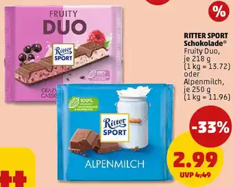 PENNY RITTER SPORT Schokolade Angebot