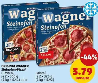 PENNY ORIGINAL WAGNER Steinofen-Pizza Angebot
