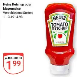 Globus Heinz Ketchup oder Mayonnaise Angebot