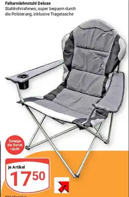 Globus Faltarmlehnstuhl Deluxe Angebot