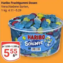 Globus Haribo Fruchtgummi Dosen Angebot