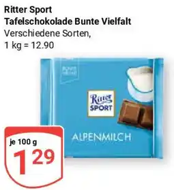 Globus Ritter Sport Tafelschokolade Bunte Vielfalt Angebot