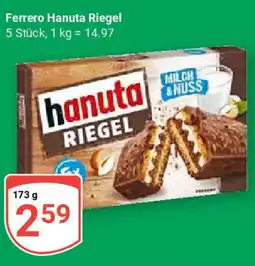 Globus Ferrero Hanuta Riegel Angebot