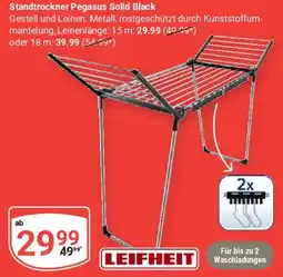 Globus Standtrockner Pegasus Solid Black LEIFHEIT Angebot