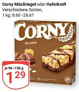 Globus Corny Müsliriegel oder Haferkraft Angebot