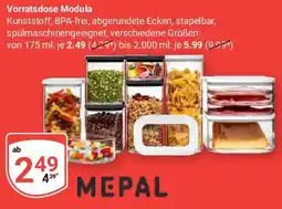 Globus MEPAL Vorrats dose Modula Angebot
