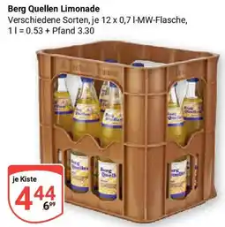 Globus Berg Quellen Limonade Angebot