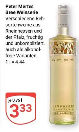 Globus Peter Mertes Bree Weinserie Angebot