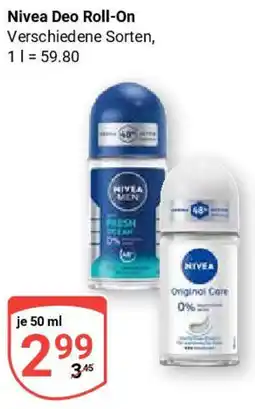 Globus Nivea Deo Roll-On Angebot