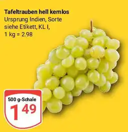 Globus Tafeltrauben hell kernlos Angebot