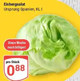 Globus Eisbergsalat Angebot