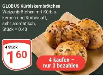 Globus GLOBUS Kürbiskernbrötchen Angebot