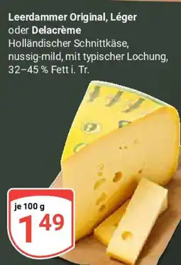 Globus Leerdammer Original, Léger oder Delacrème Angebot