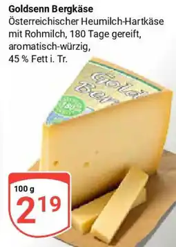 Globus Goldsenn Bergkäse Angebot