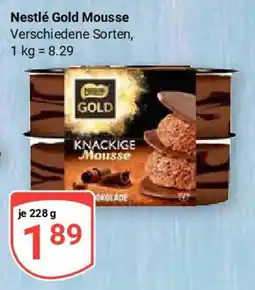 Globus Nestlé Gold Mousse Angebot
