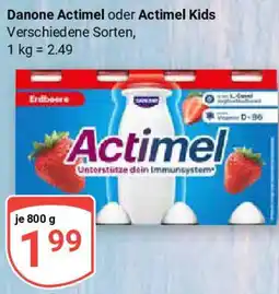Globus Danone Actimel oder Actimel Kids Angebot
