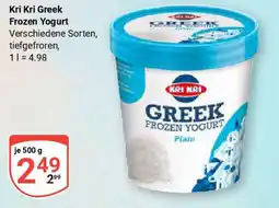 Globus Kri Kri Greek Frozen Yogurt Angebot